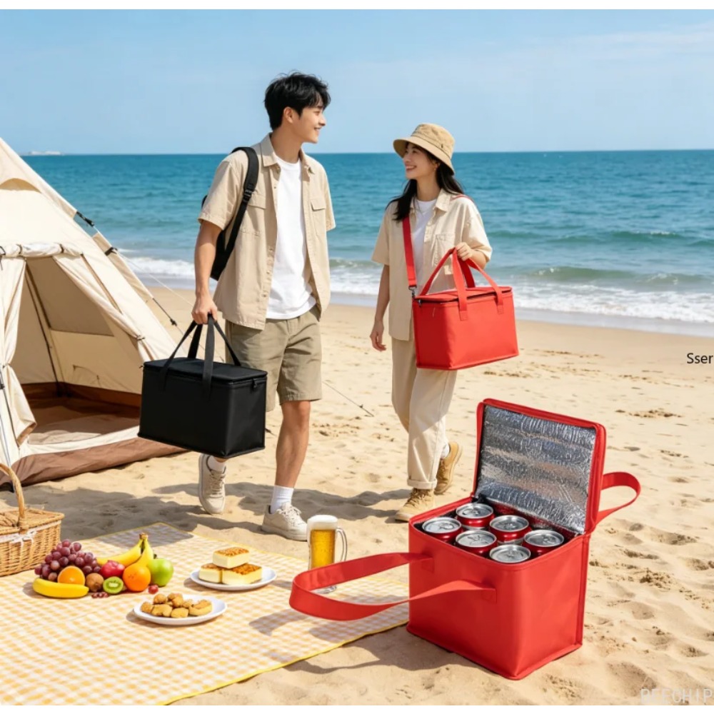 Food Snacks Delivery - Folding Insulation Portable Lunch Cooler Bag