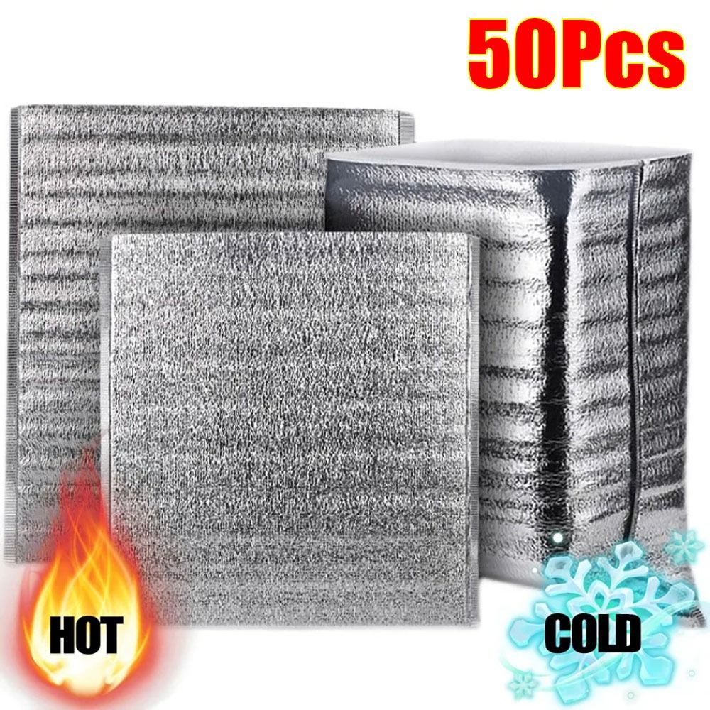 Aluminum Foil Cooler Bag Insul - Food Snacks Delivery ulasan dan harga