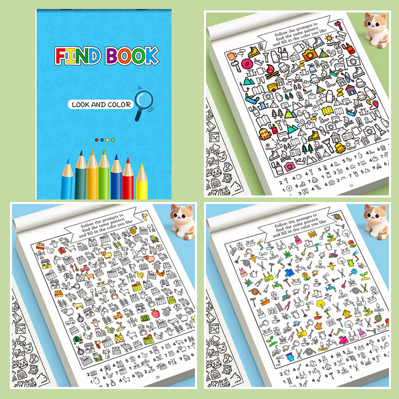 Interactive Book with Hidden P - Food Y Snacks Coloring Book ulasan dan harga