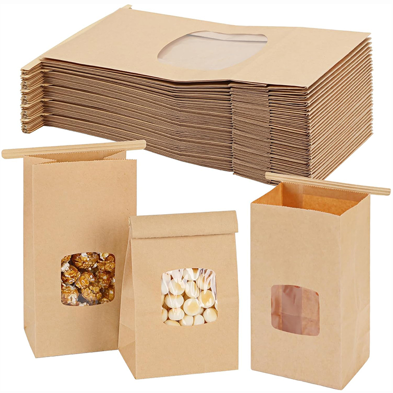 10Pcs Bakery Bags, Window Seal - Food Snacks For Party ulasan dan harga
