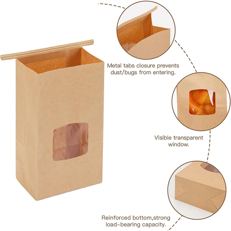 10Pcs Bakery Bags, Window Seal - Food Snacks For Party ulasan dan harga