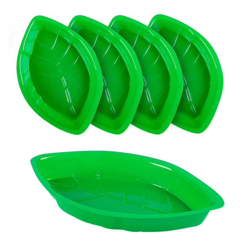 6pcs Palm Leaf Shape Food Reus - Food Snacks Candy ulasan dan harga