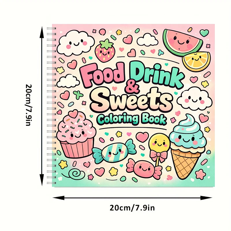 Coloring Book FOOD DRINK & SWE - Food Y Snacks Coloring Book ulasan dan harga