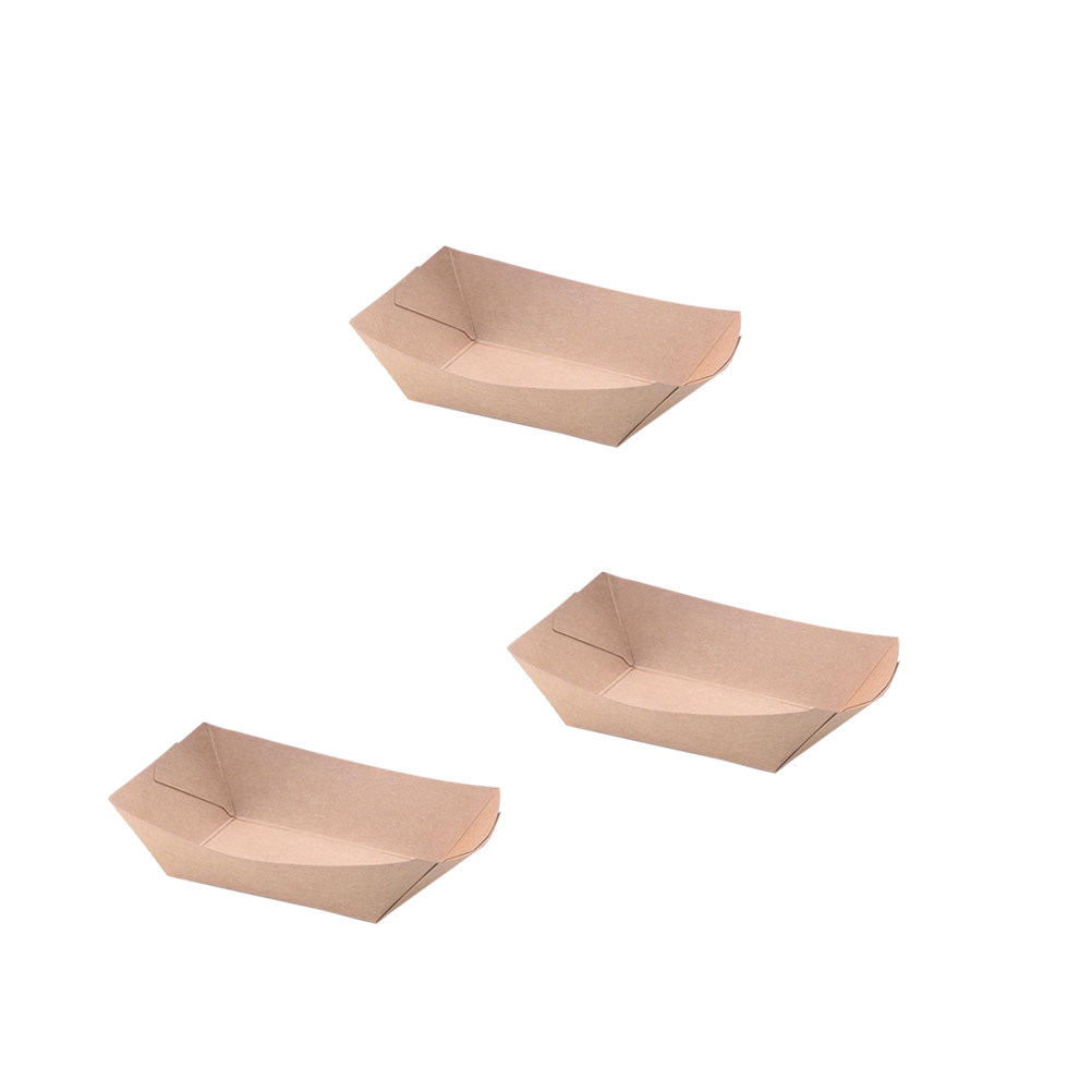 50Pcs Eco Friendly Kraft Paper - Food Snacks For Party ulasan dan harga