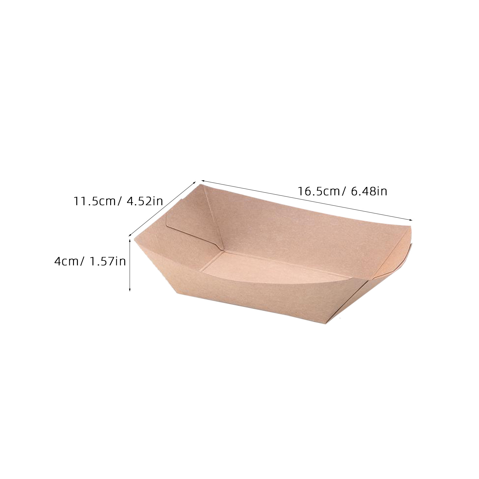 50Pcs Eco Friendly Kraft Paper - Food Snacks For Party ulasan dan harga