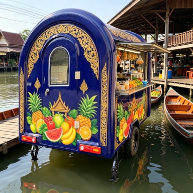 Mini Ice Cream Truck Food Cart - Food Snacks Delivery ulasan dan harga