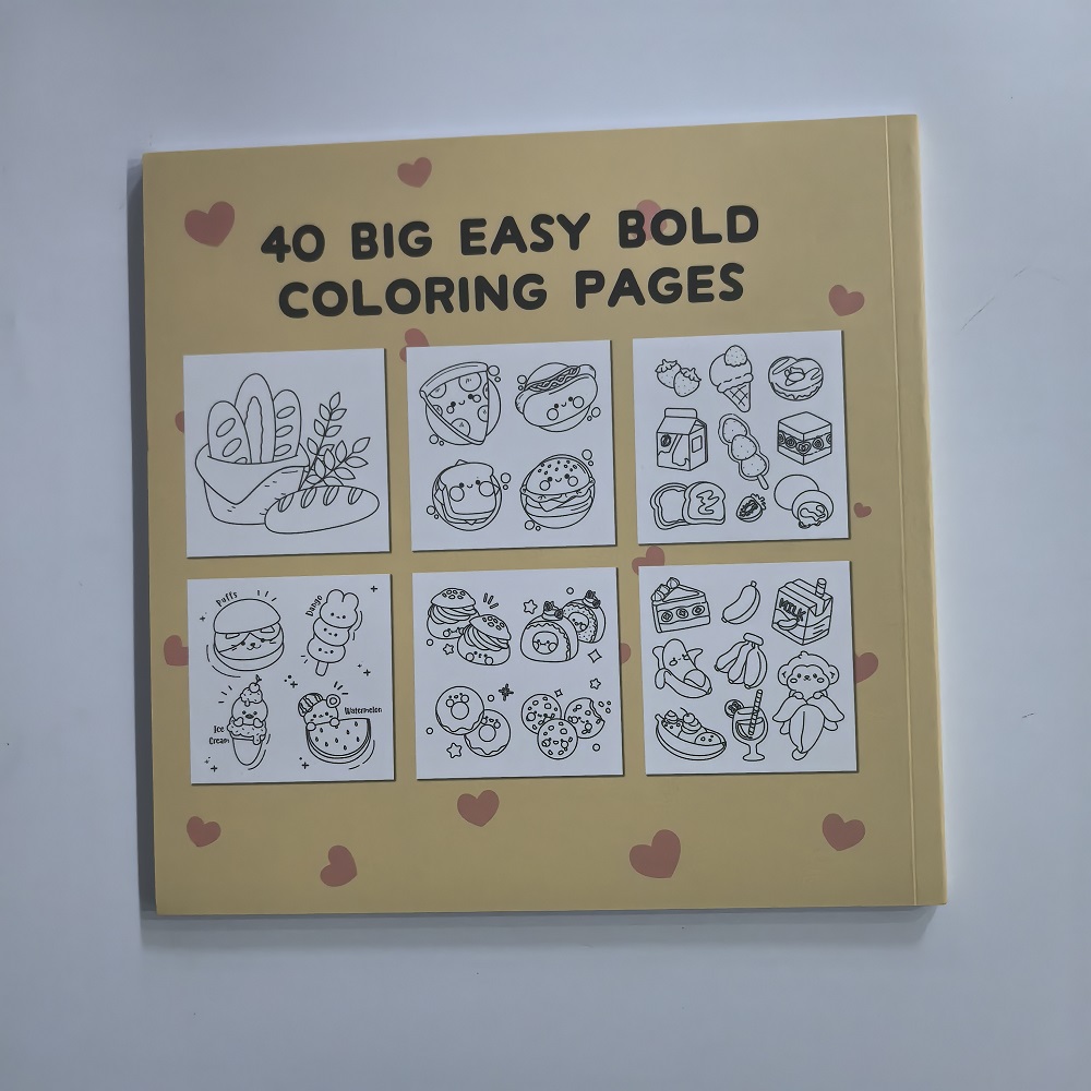 Food Drink & Sweets Easy-bold  - Food Y Snacks Coloring Book ulasan dan harga