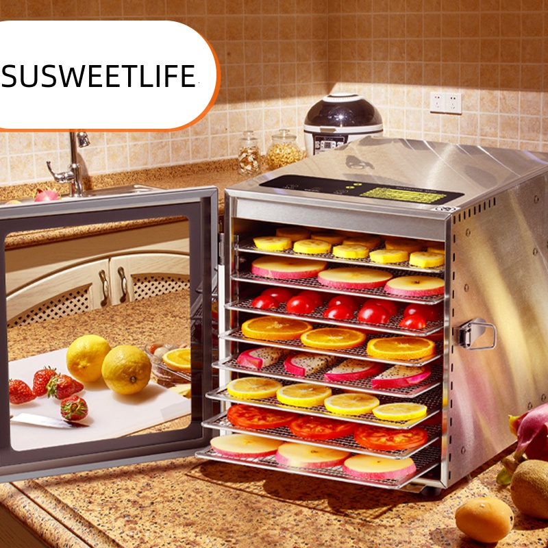 500W 8-Tray Large Capacity Foo - Food Dehydrator Snacks ulasan dan harga