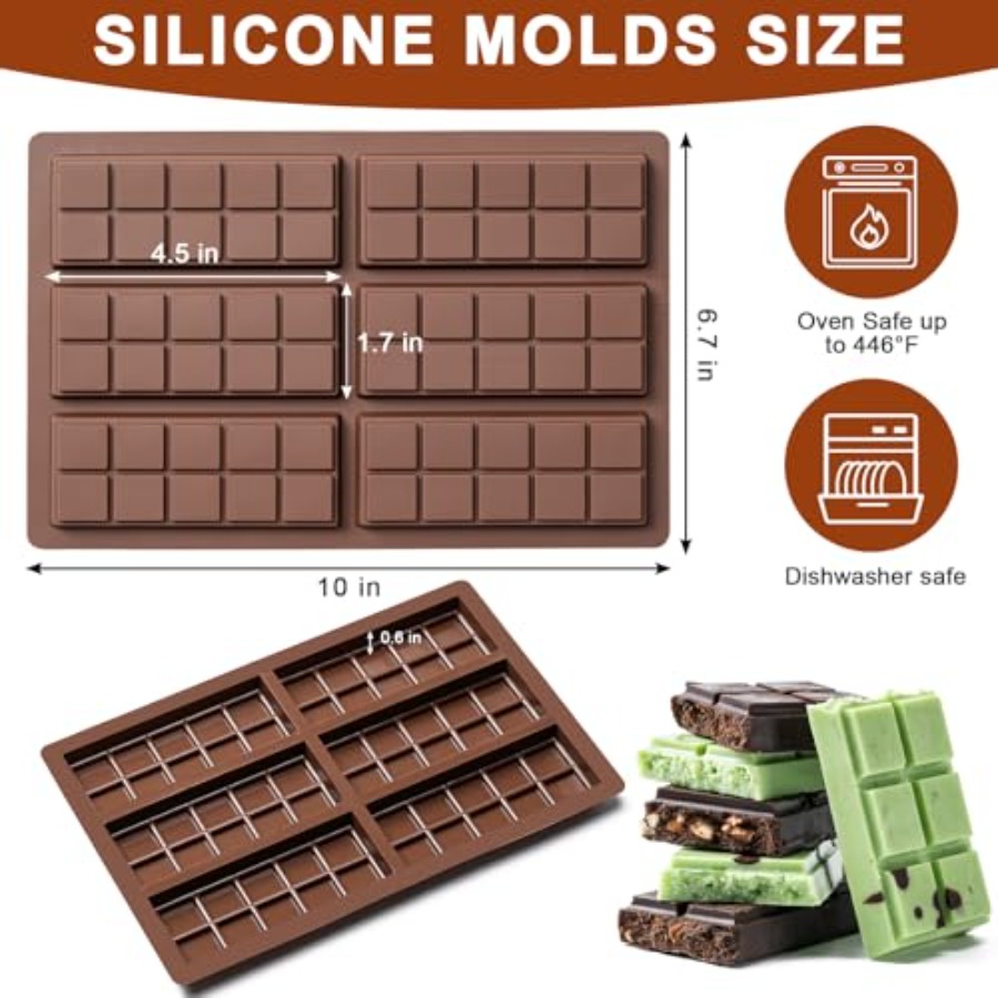 Chocolate Bar Mold Non-Stick C - Food Snacks Candy ulasan dan harga