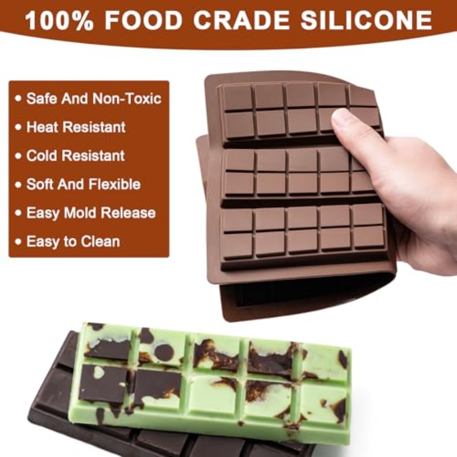 Chocolate Bar Mold Non-Stick C - Food Snacks Candy ulasan dan harga