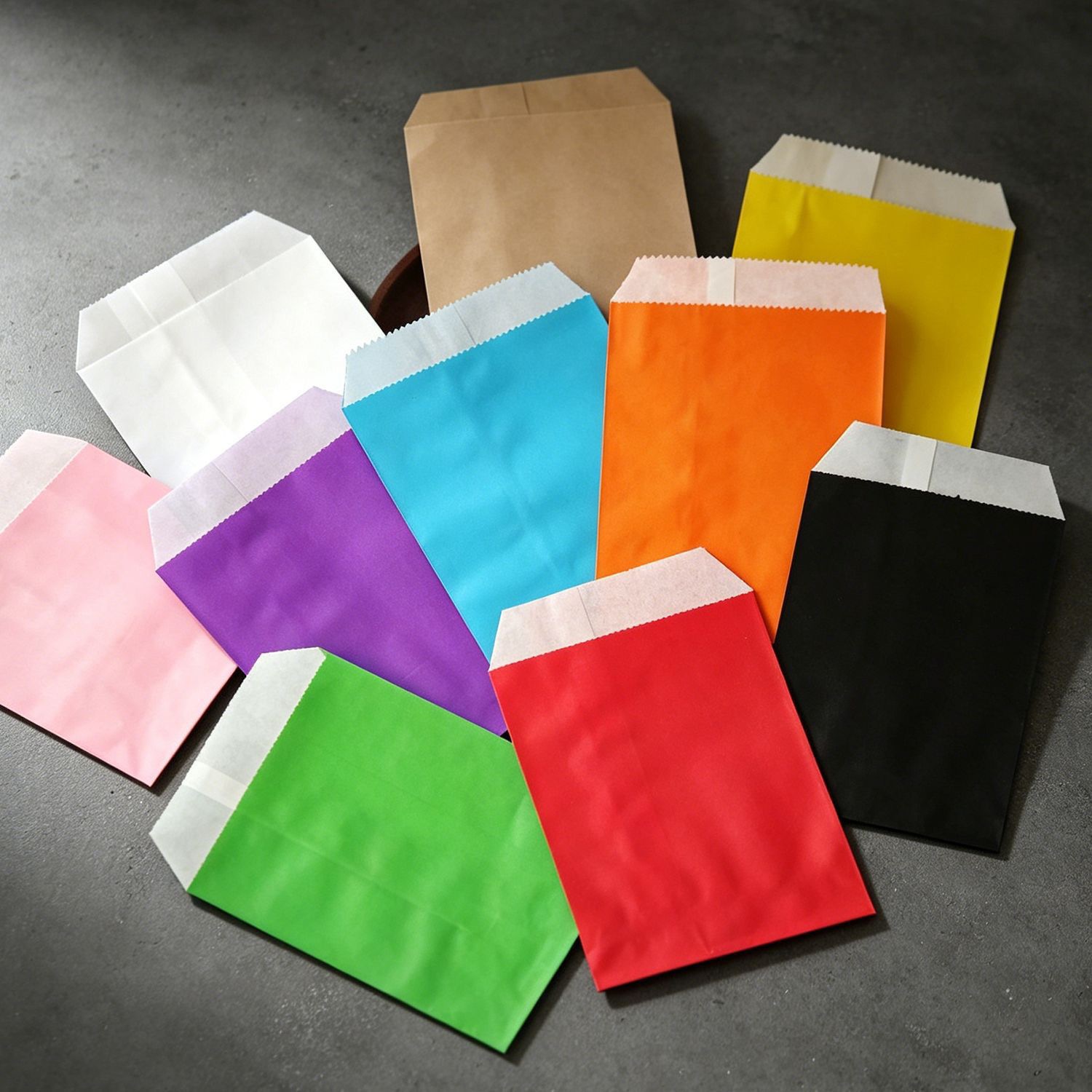 50/100pcs color Gift Kraft Pap - Food Snacks For Party ulasan dan harga