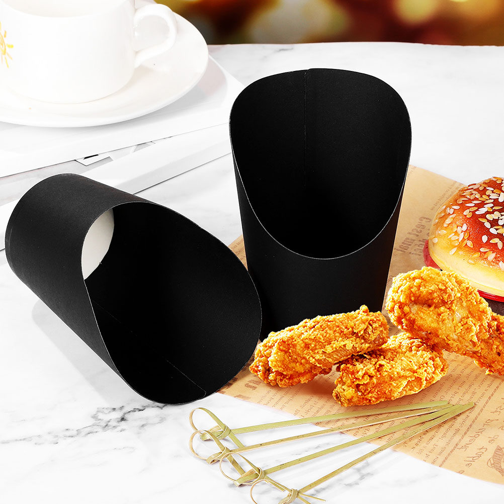 50Pcs French Fries Holder Cups - Food Snacks Candy ulasan dan harga